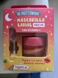 THE FRUIT COMPANY - Mascarilla labial noche con vitamina C tropical