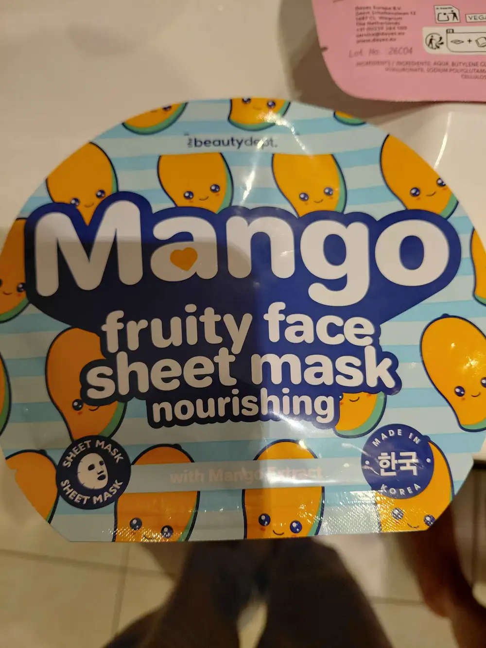THE BEAUTY DEPT - Mango - Fruity face sheet mask