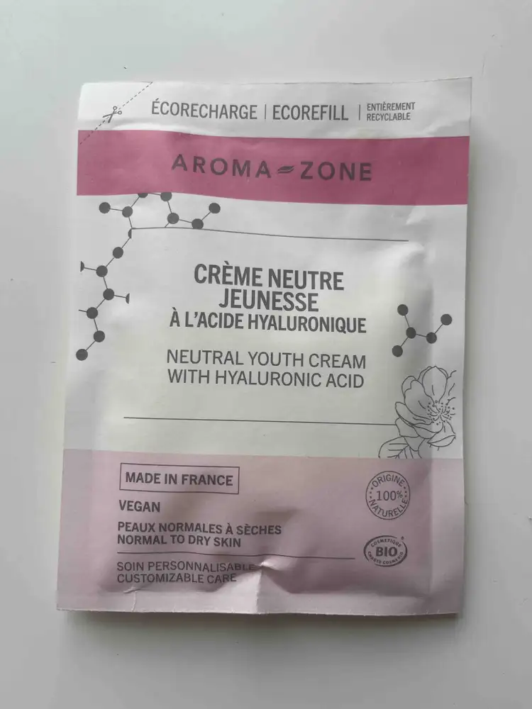 AROMA-ZONE - Crème neutre jeunesse à l'acide hyaluronique