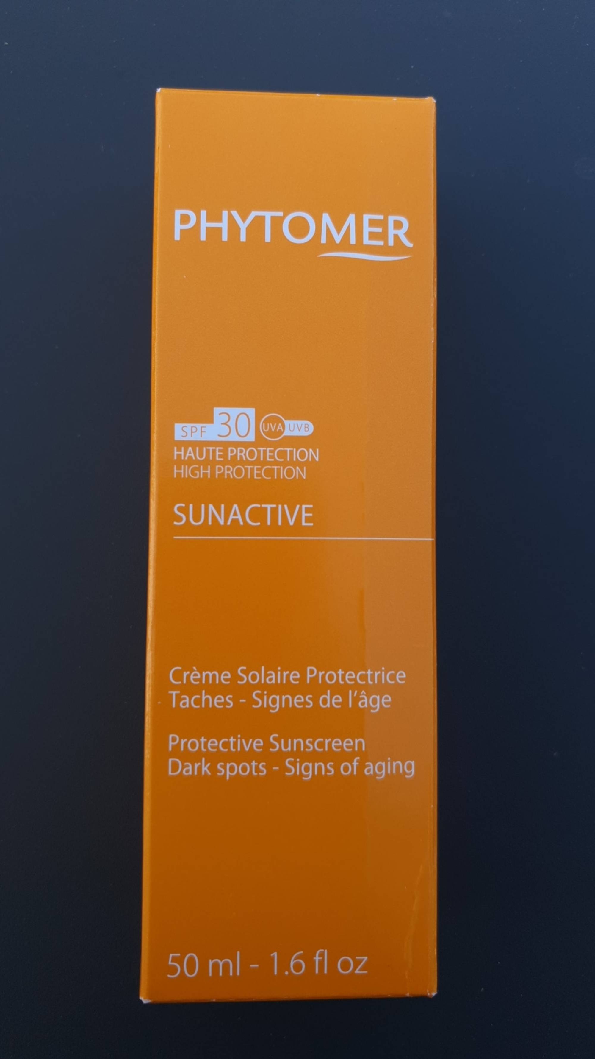 PHYTOMER - Sunactive - Crème solaire protectrice SPF 30