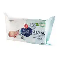 MARQUE REPÈRE - Lingettes bébé à l'eau - x 60