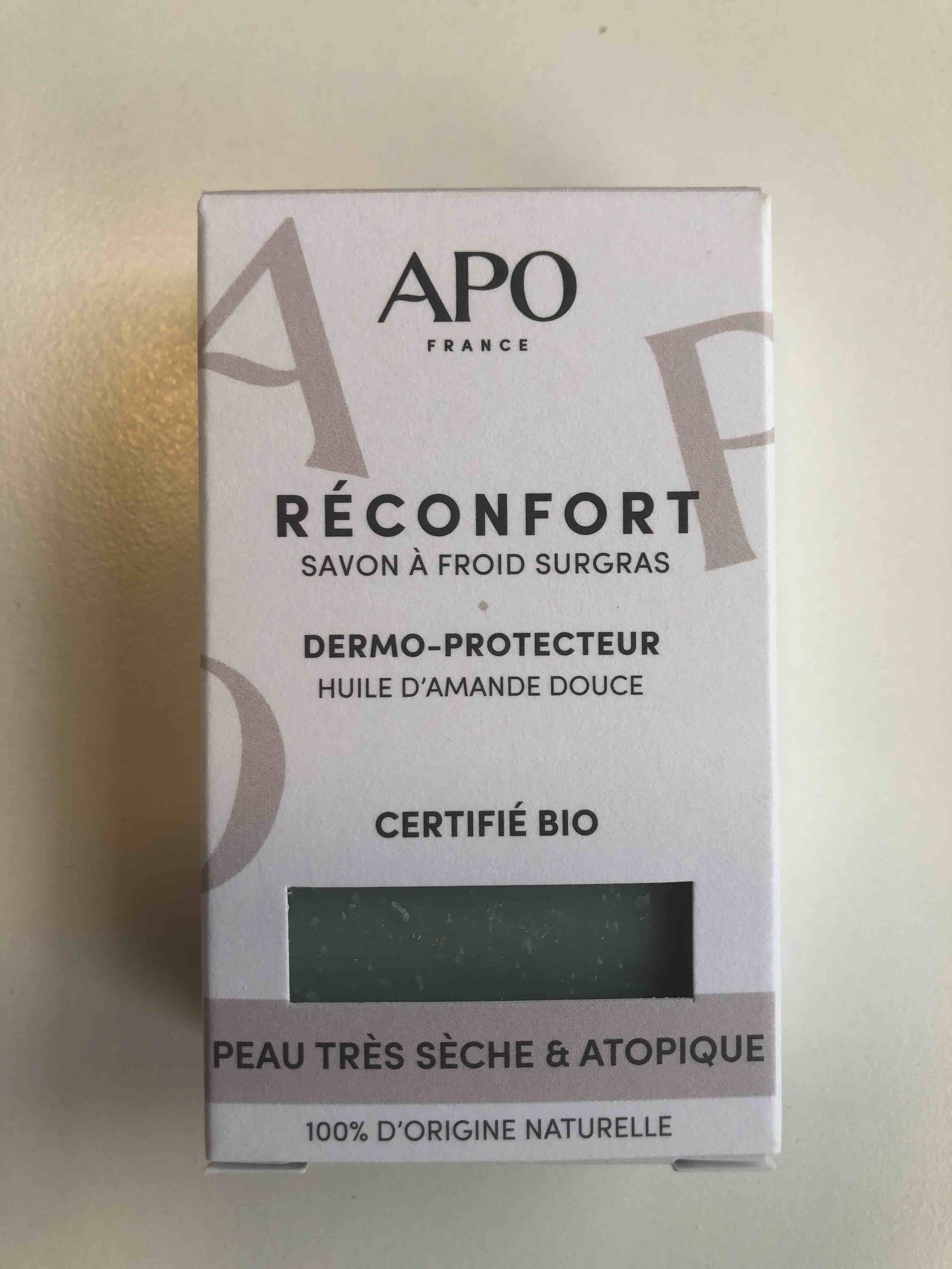 APO FRANCE - Réconfort - Savon à froid surgras bio