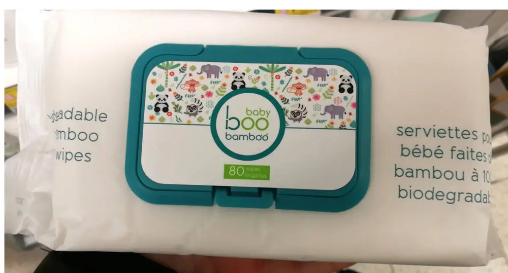 BOO BAMBOO BABY - Serviettes pour bébé faites en bambou