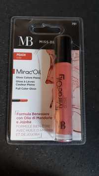 MB - Mirac'oil - Gloss à lèvres couleur pleine peach n°02