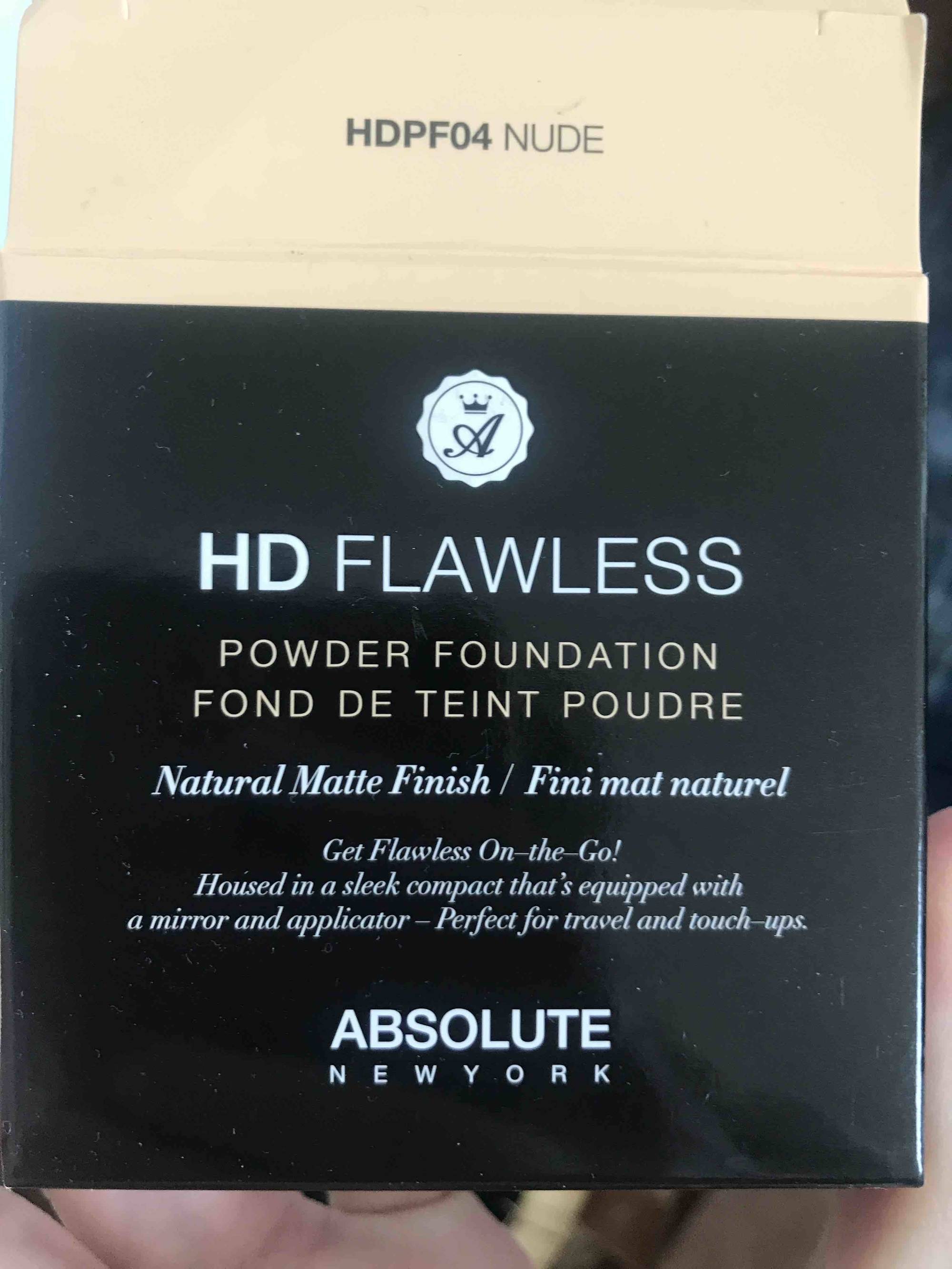 ABSOLUTE NEW YORK - HD flawless - Fond de teint poudre HDPF04 nude