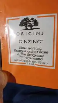 ORIGINS GINZING - Crème énergisante ultra-hydratante