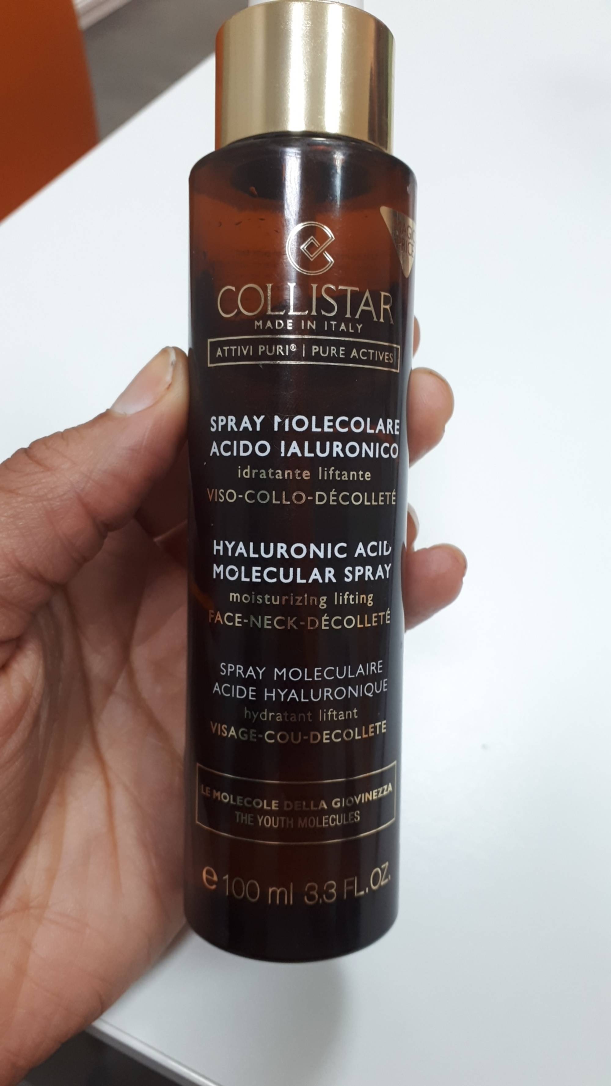 COLLISTAR - Spray moléculaire - Acide hyaluronique