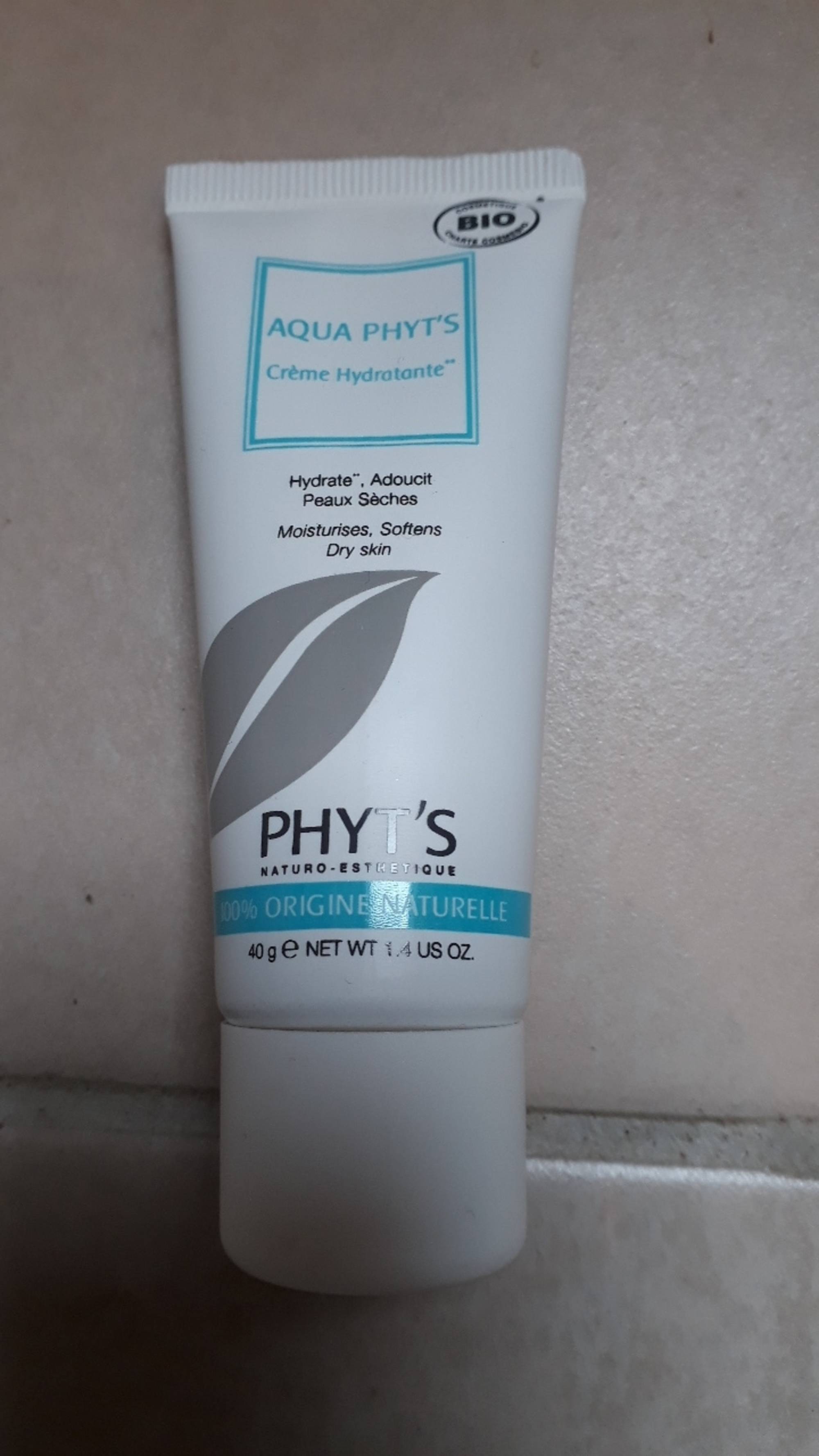 PHYT'S - Aqua phyt's - Crème hydratante