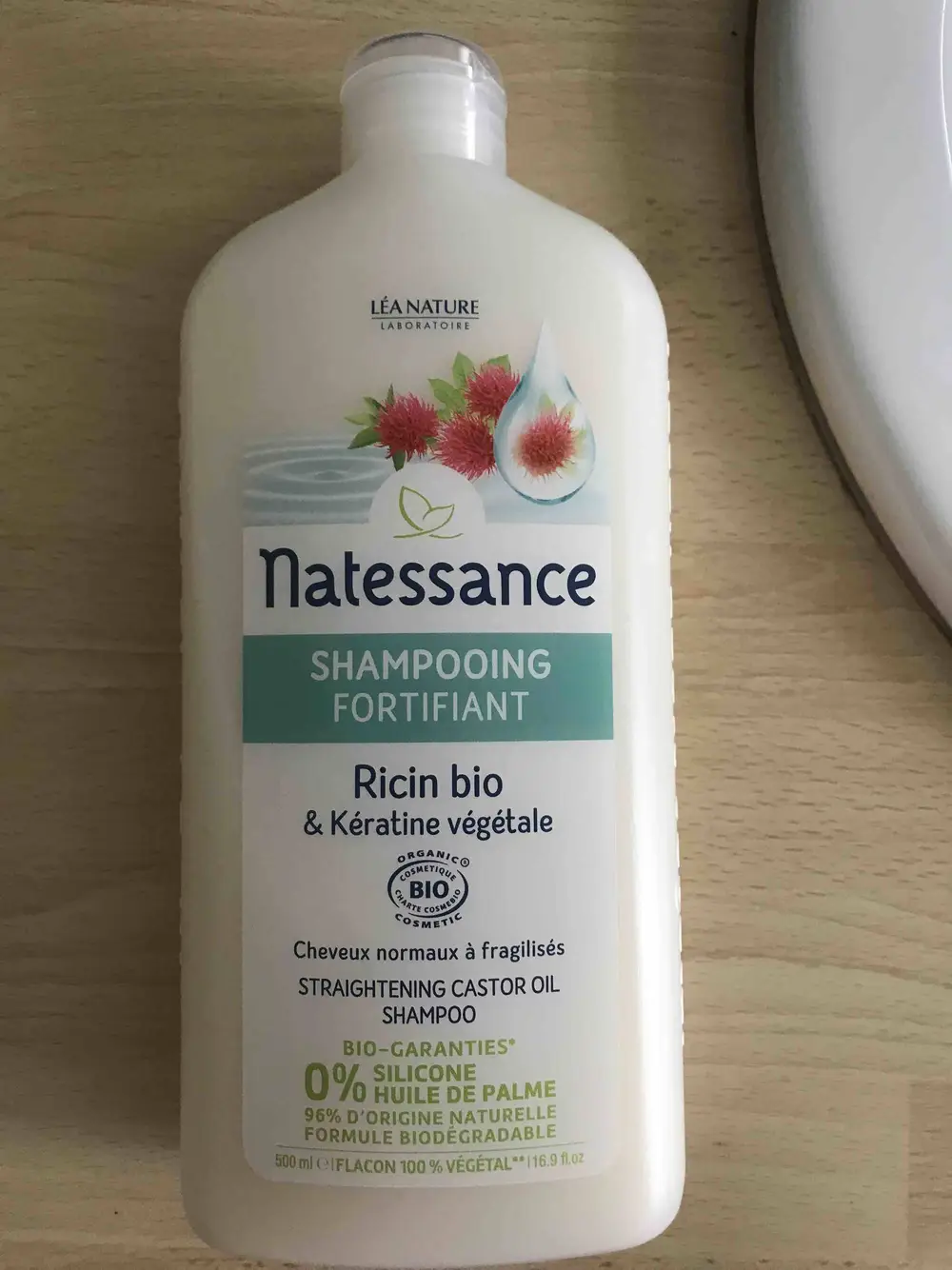 NATESSANCE - Shampooing fortifiant ricin bio & kératine végétale