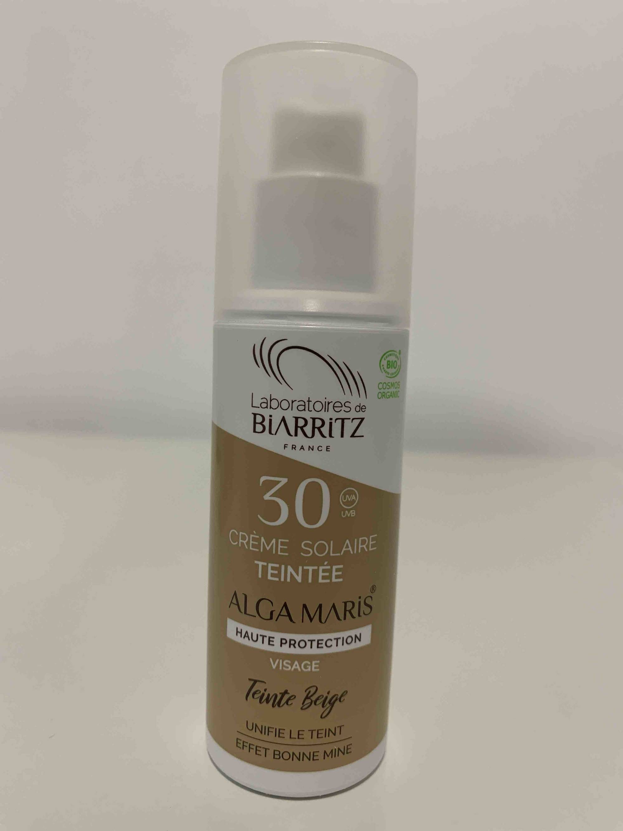 LABORATOIRES DE BIARRITZ - ALGA MARIS - Crème solaire teintée SPF30 teinte beige