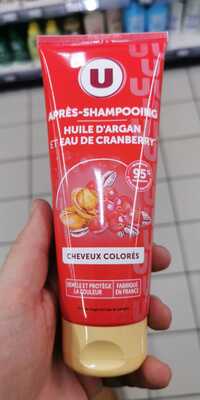 U - Après-shampooing - Huile d'argan 