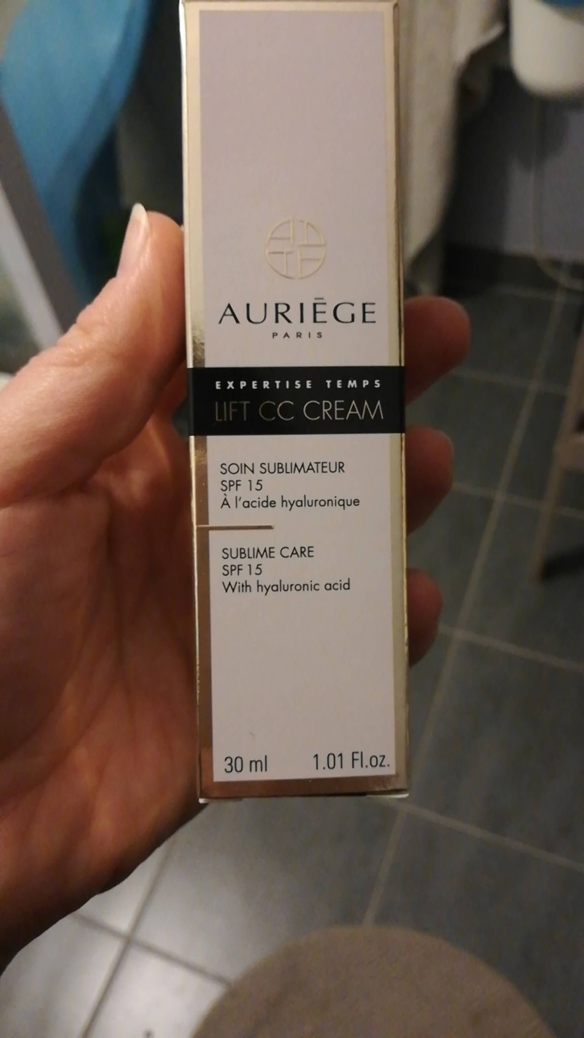 AURIÈGE - Lift CC cream - Soin sublimateur SPF 15