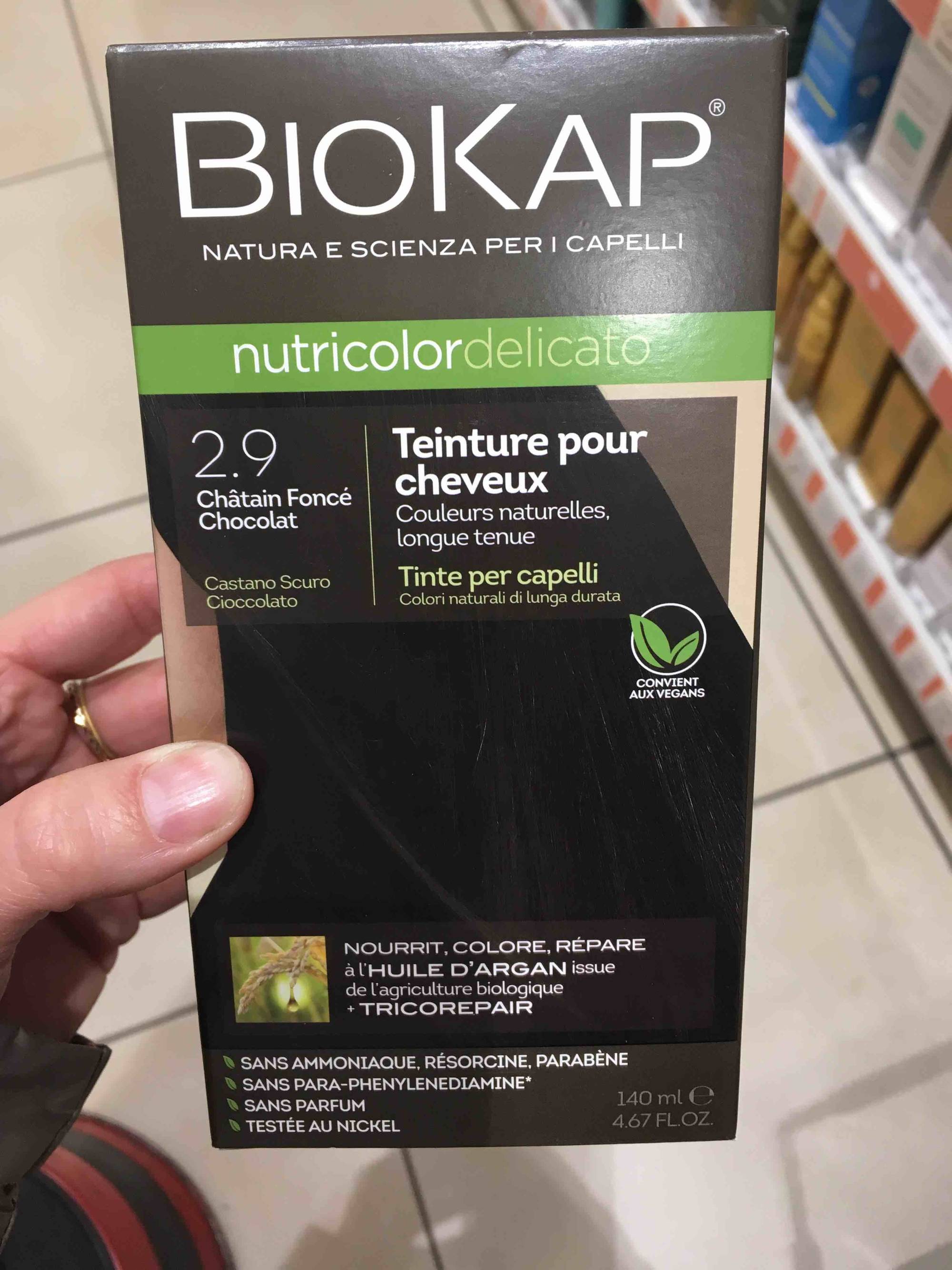 BIOKAP - Teinture pour cheveux 2.9 châtain foncé chocolat