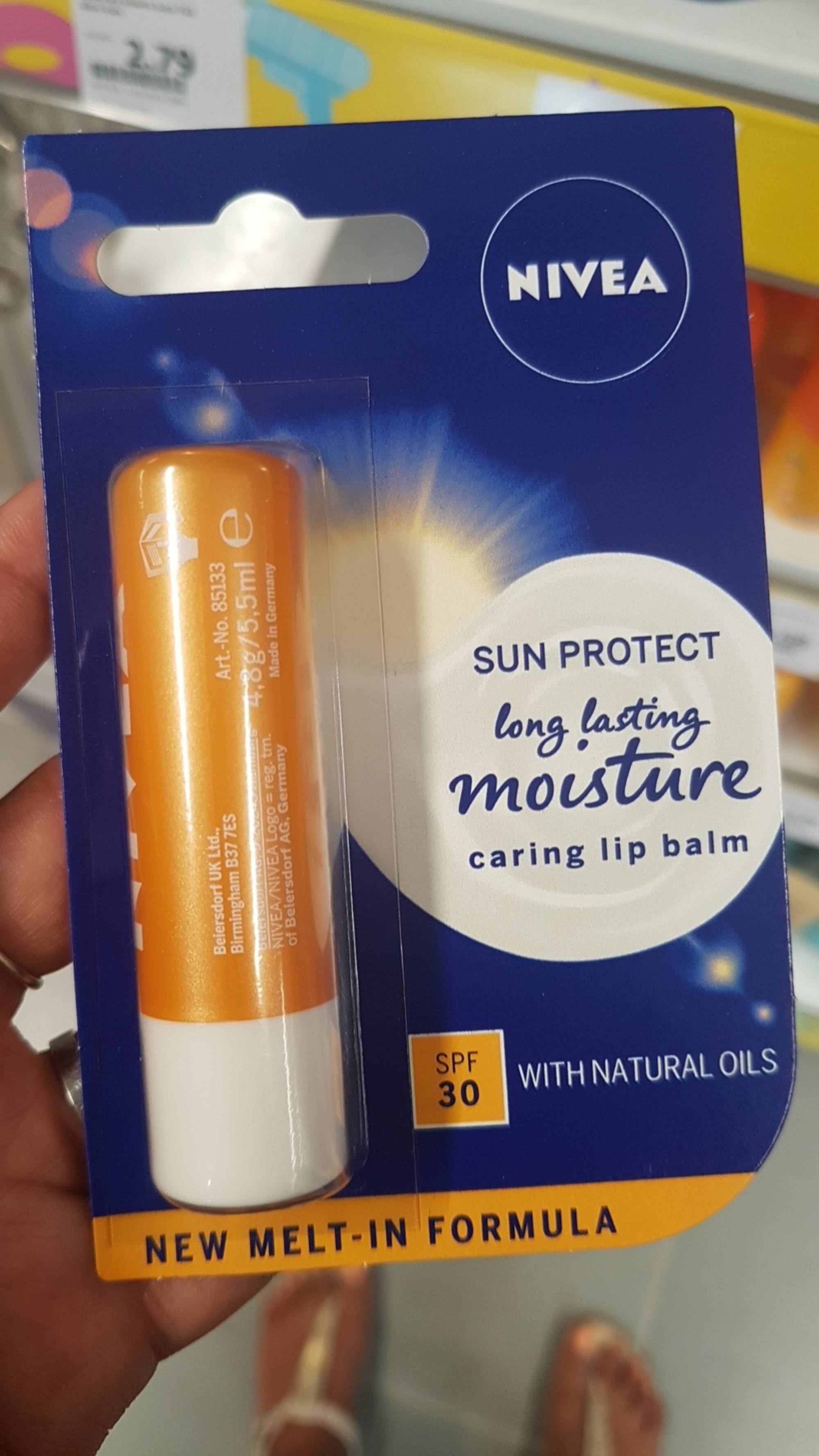 NIVEA - Sun protect - Caring lip balm moisture SPF 30