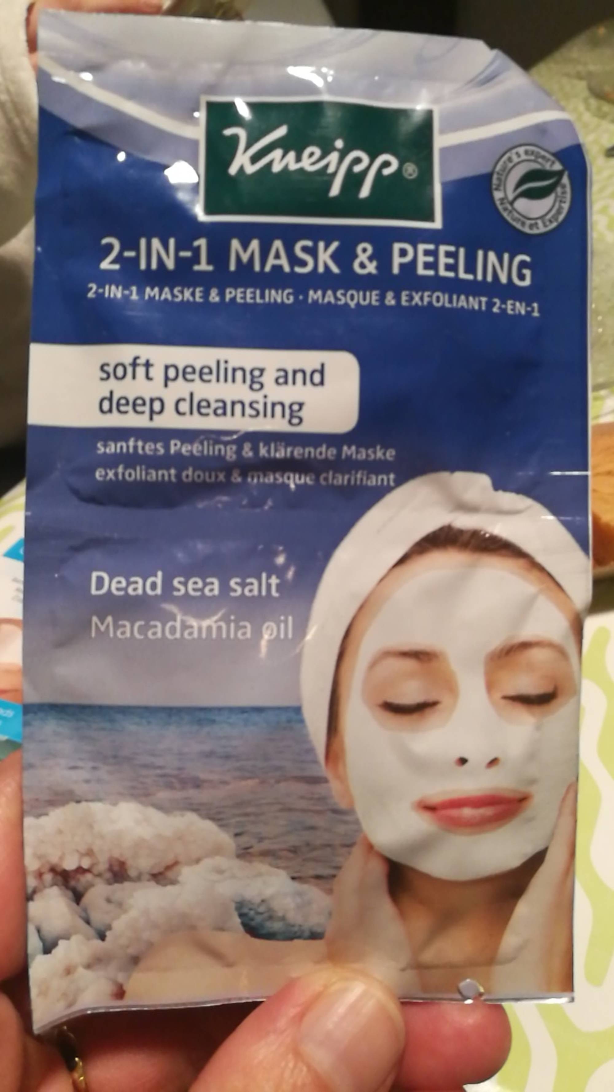KNEIPP - 2-in-1 mask & peeling dead sea salt macadamia oil