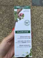 KLORANE - Sérum antichute à la quinine & edelweiss bio