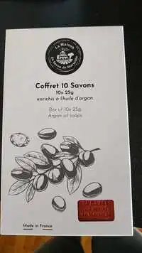 LA MAISON DU SAVON DE MARSEILLE - Coffret 10 Savons enrichis à l'huile d'argan