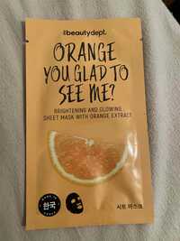 THE BEAUTY DEPT - Sheet mask with orange extract