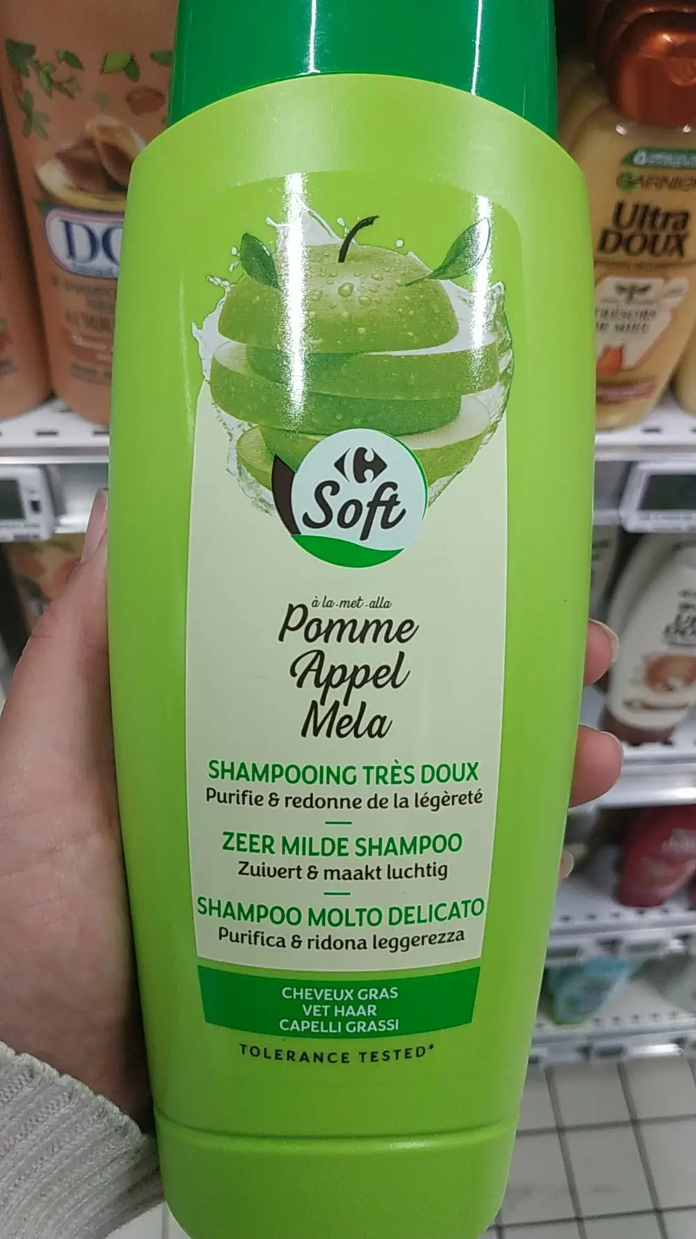 CARREFOUR - Soft Pomme appel Mela - Shampooing très doux