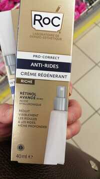 ROC - Pro-correct anti-rides - Crème régénerant