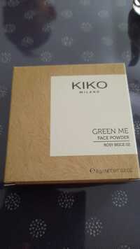 KIKO - Green me - Face powder rosy beige 02
