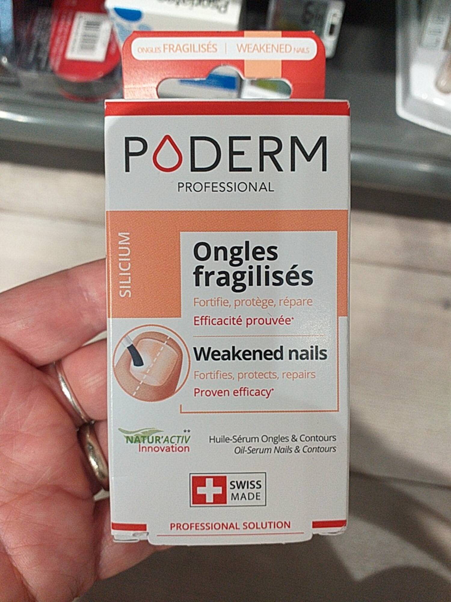 PODERM - Ongles fragilisés  - Huile-sérum ongles & contours 