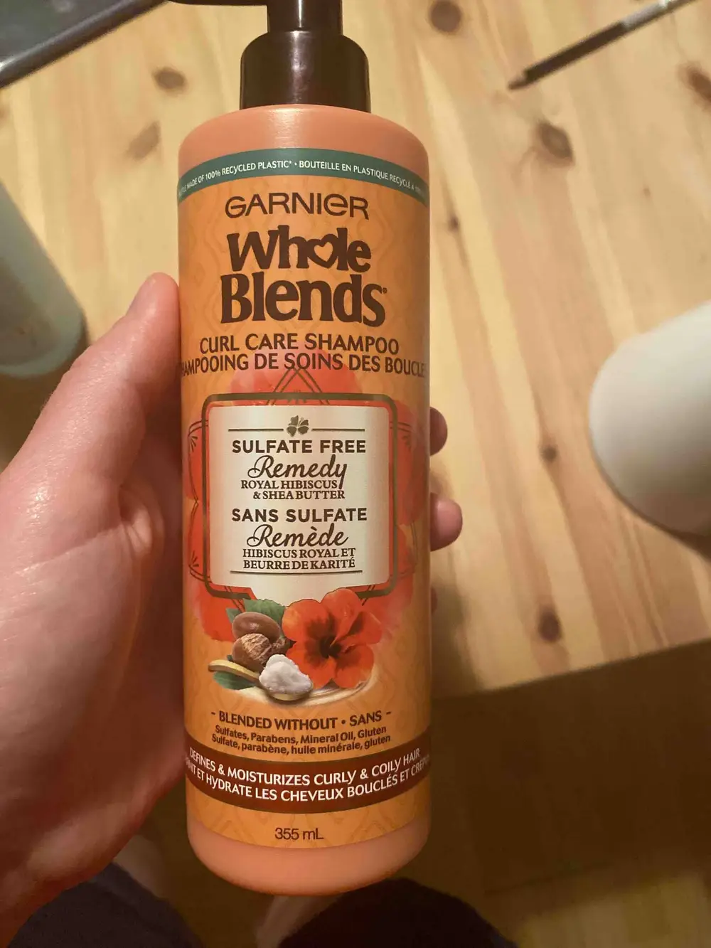 GARNIER - Whole blends - Shampooing de soins des boucles