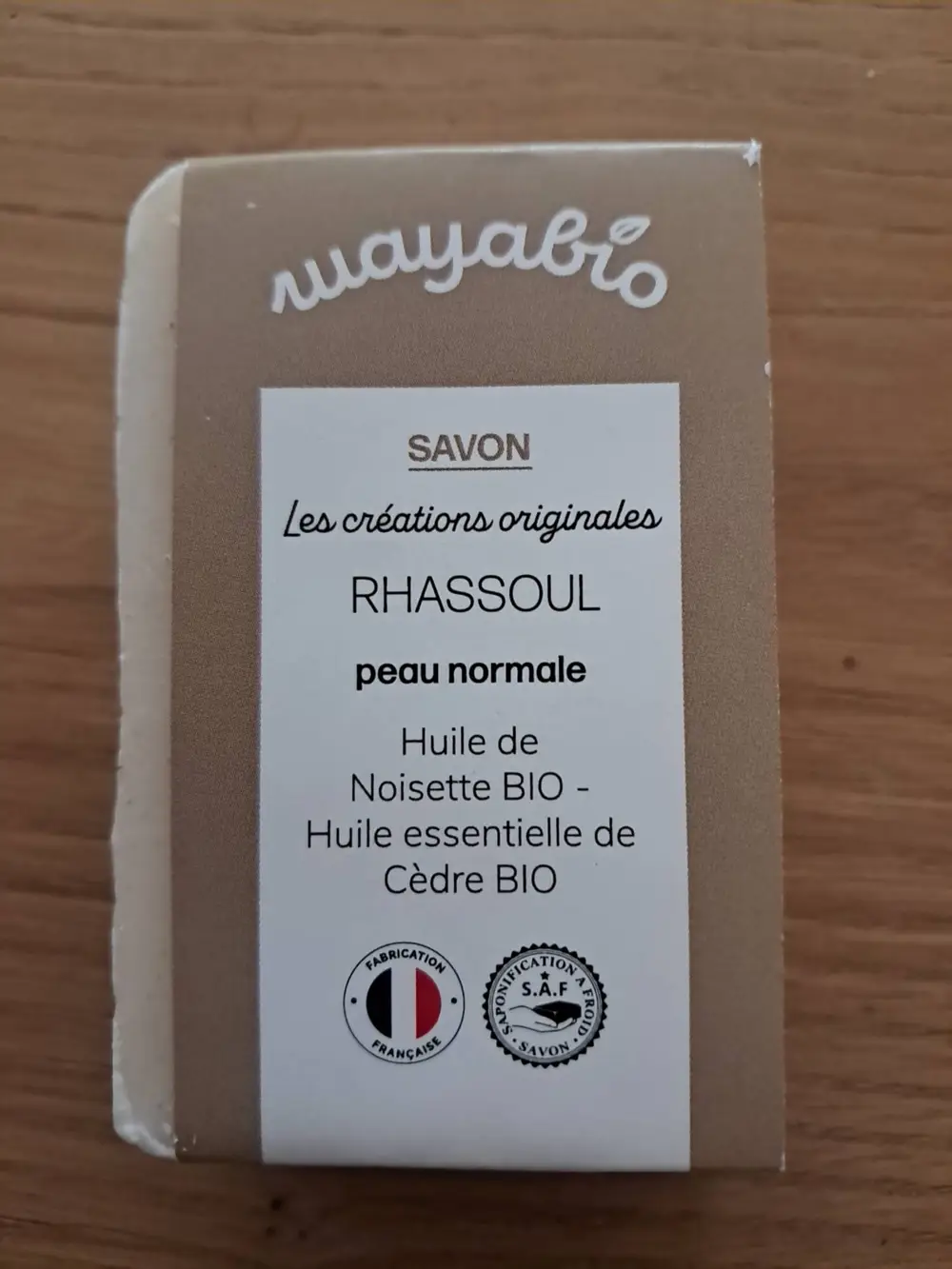 WAYABIO - Rhassoul - Savon peau normale