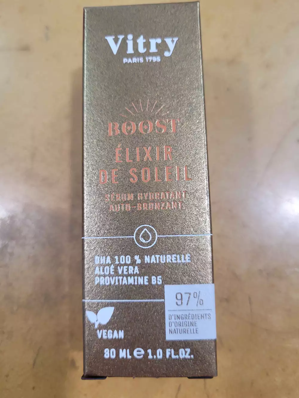 VITRY - Boost élixir de soleil - Sérum hydratant auto-bronzant