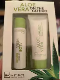 IDC INSTITUTE - Aloe vera on the go duo - Baume à lèvres + crème pour les mains