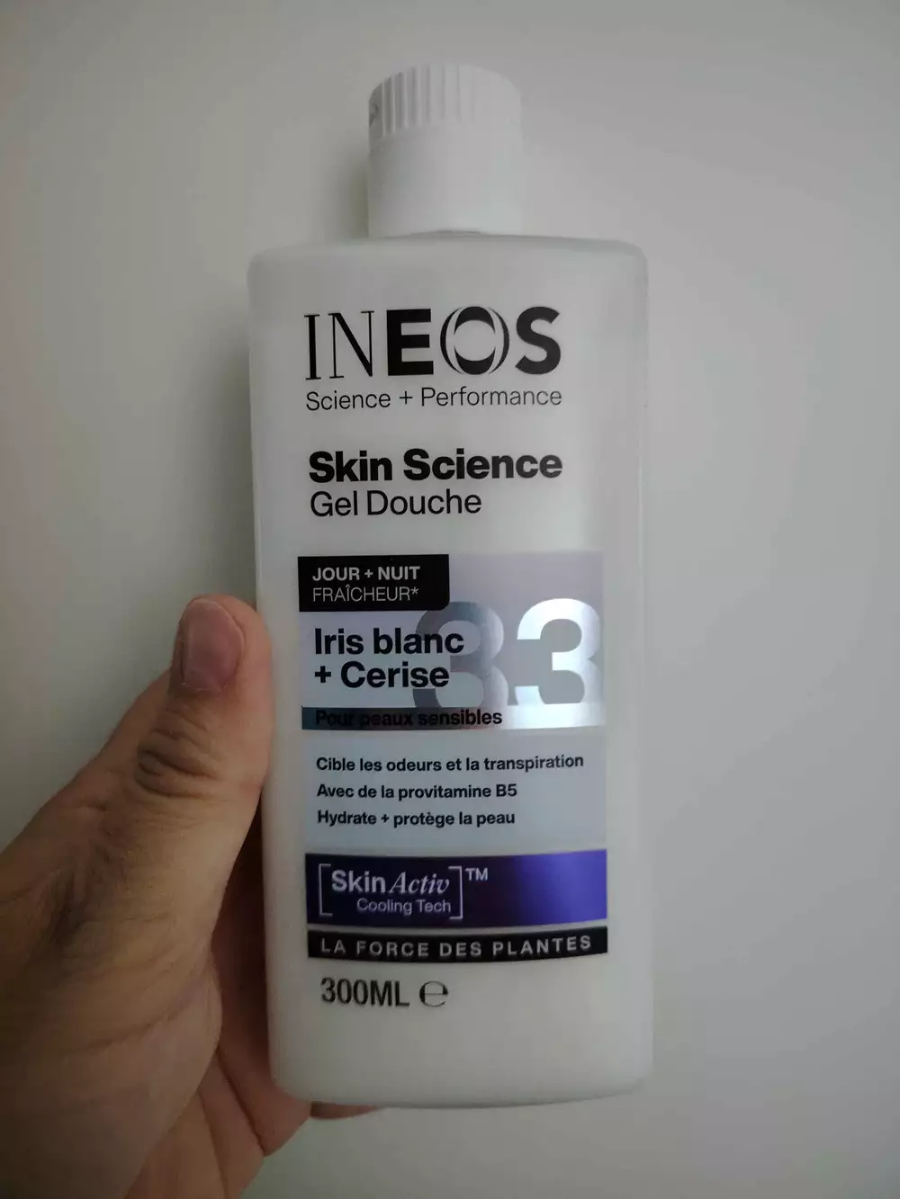 INEOS - Skin science - Gel douche iris blanc + cerise