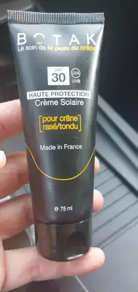 BOTAK - Crème solaire pour crâne rasé/tondu SPF 30