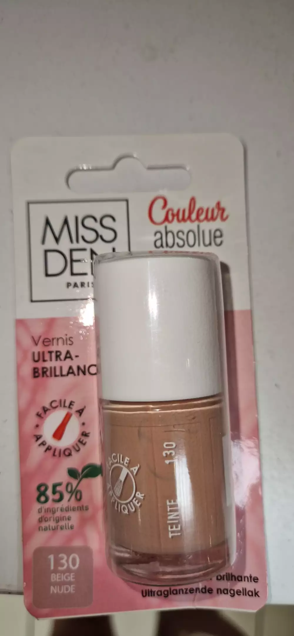 MISS DEN - Vernis ultra-brillance 130 beige nude