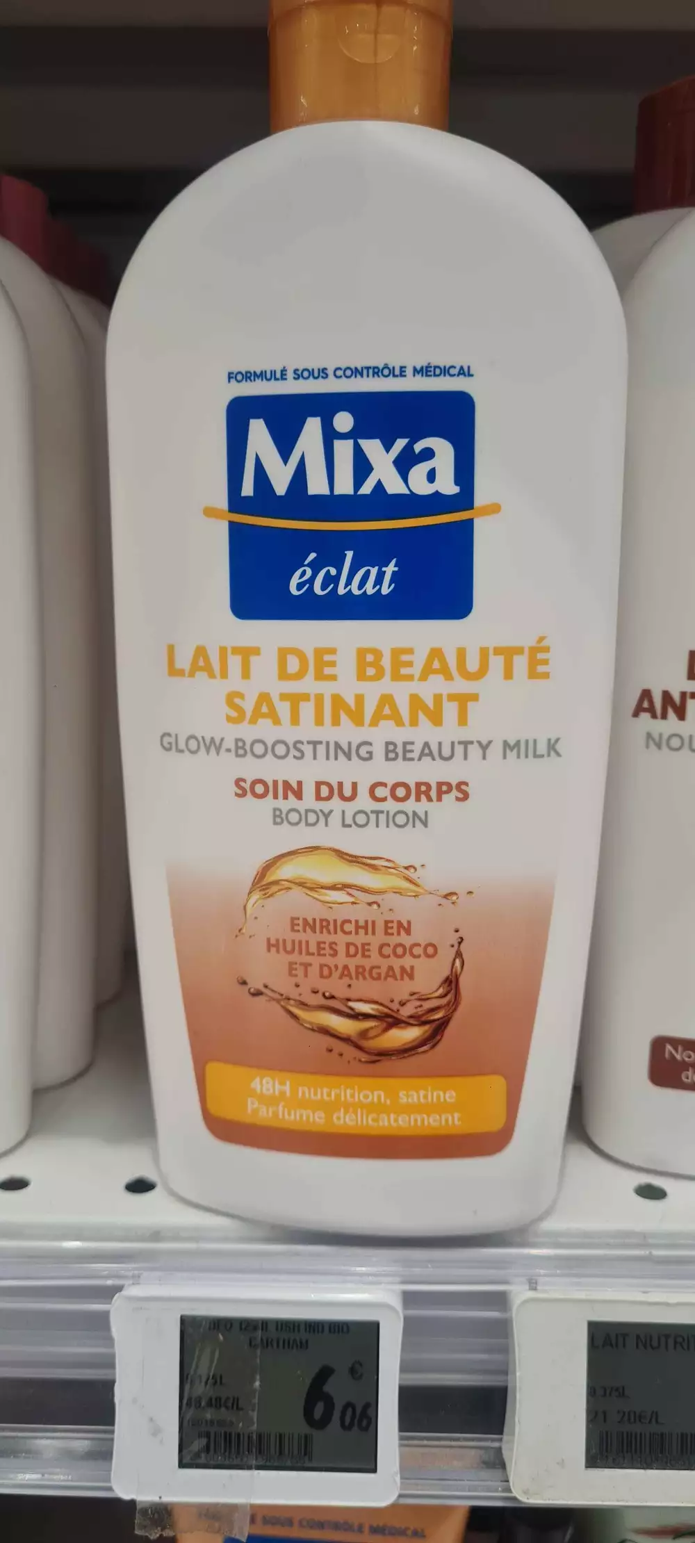 MIXA - Lait de beauté satinant - Soin du corps