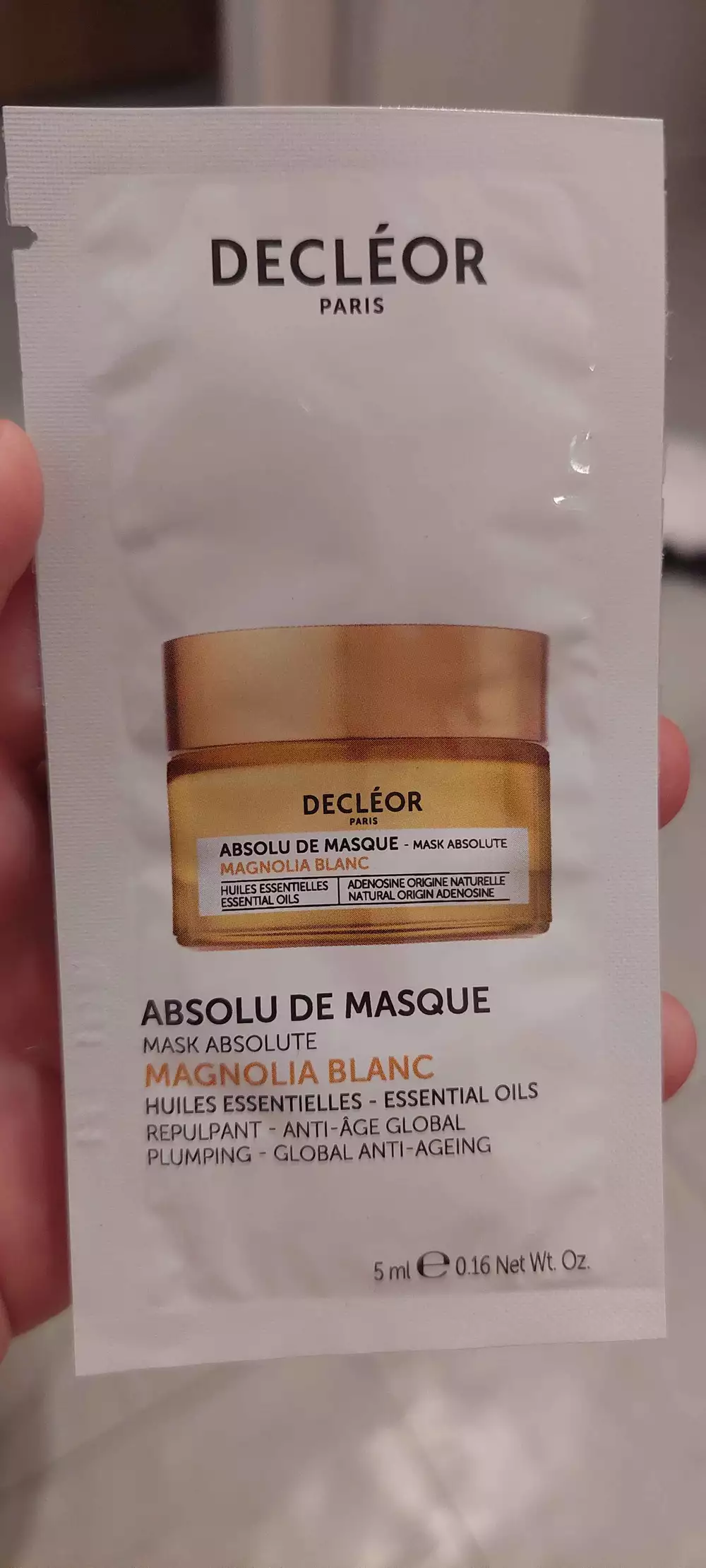 DECLÉOR - Absolu de masque magnolia blanc