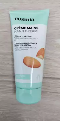 COSMIA - Crème mains à l'huile d'amande douce et huile de jojoba