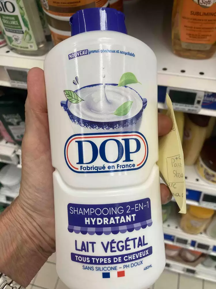 DOP - Shampooing 2-en-1 hydratant lait végétal