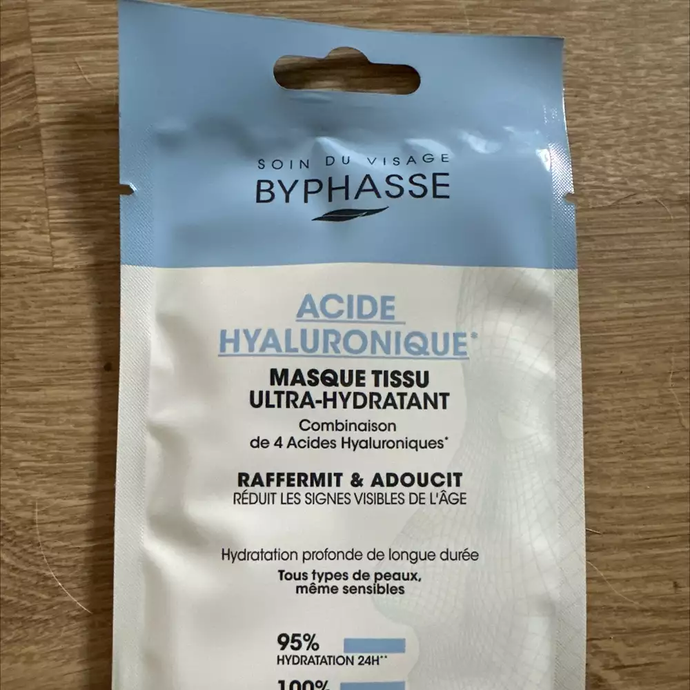 BYPHASSE - Acide hyaluronique - Masque tissu ultra-hydratant