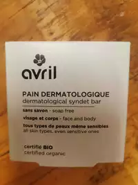 AVRIL - Pain dermatologique visage et corps