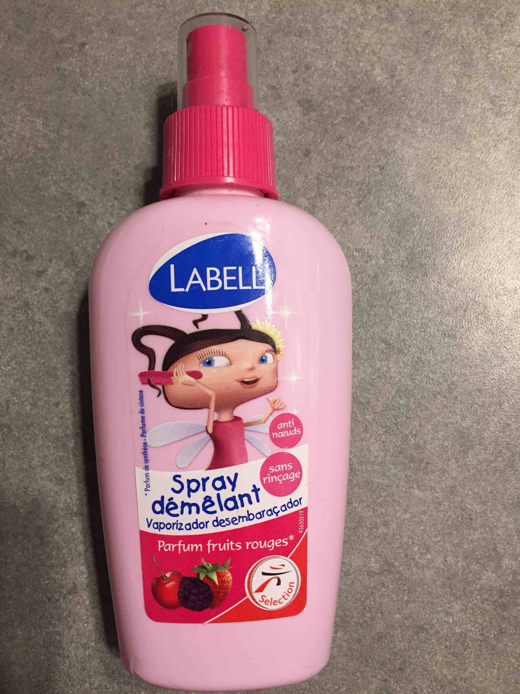 LABELL - Spray démêlant parfum fruits rouges