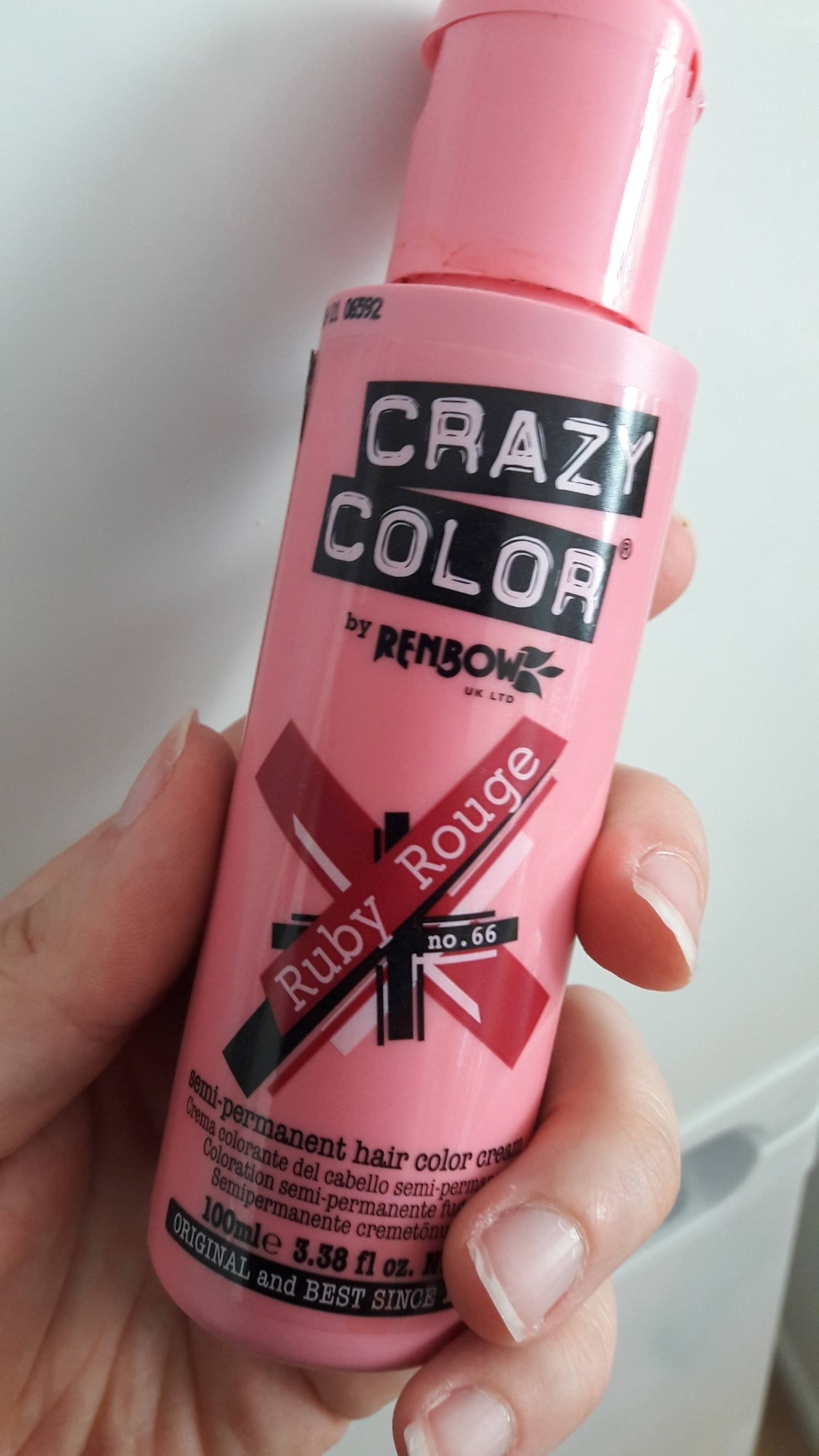 CRAZY COLOR - Rembow - Ruby rouge semi-permanent hair color