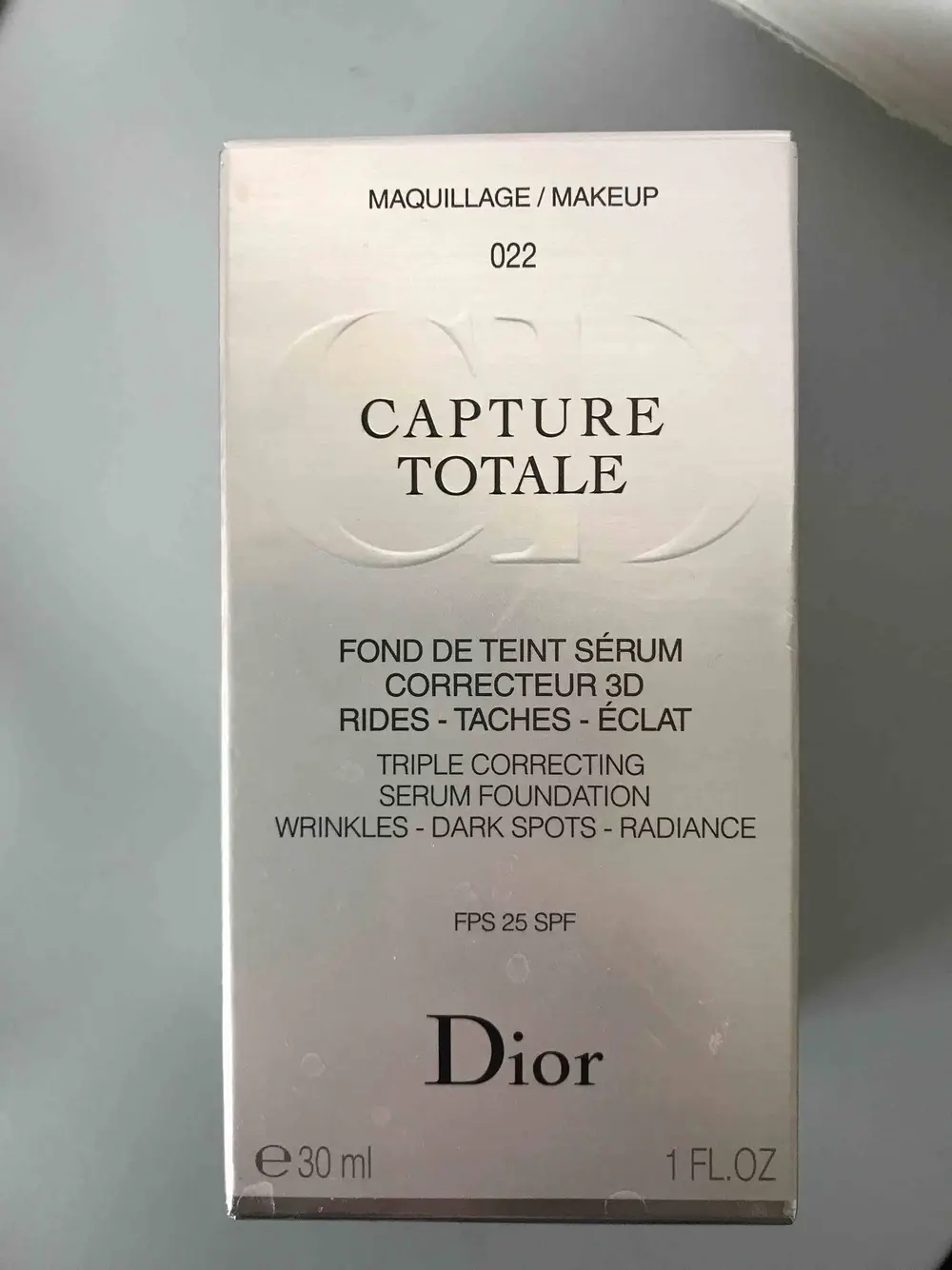 DIOR - Capture totale - Fonds de teint sérum correcteur 3D