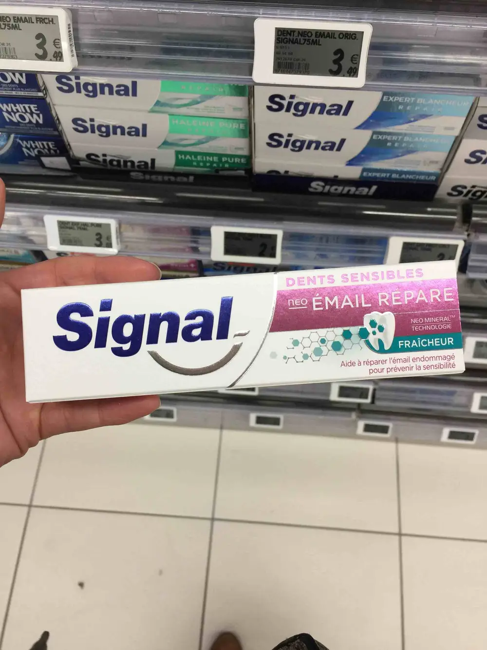 SIGNAL - Néo Email repare - Dents sensibles