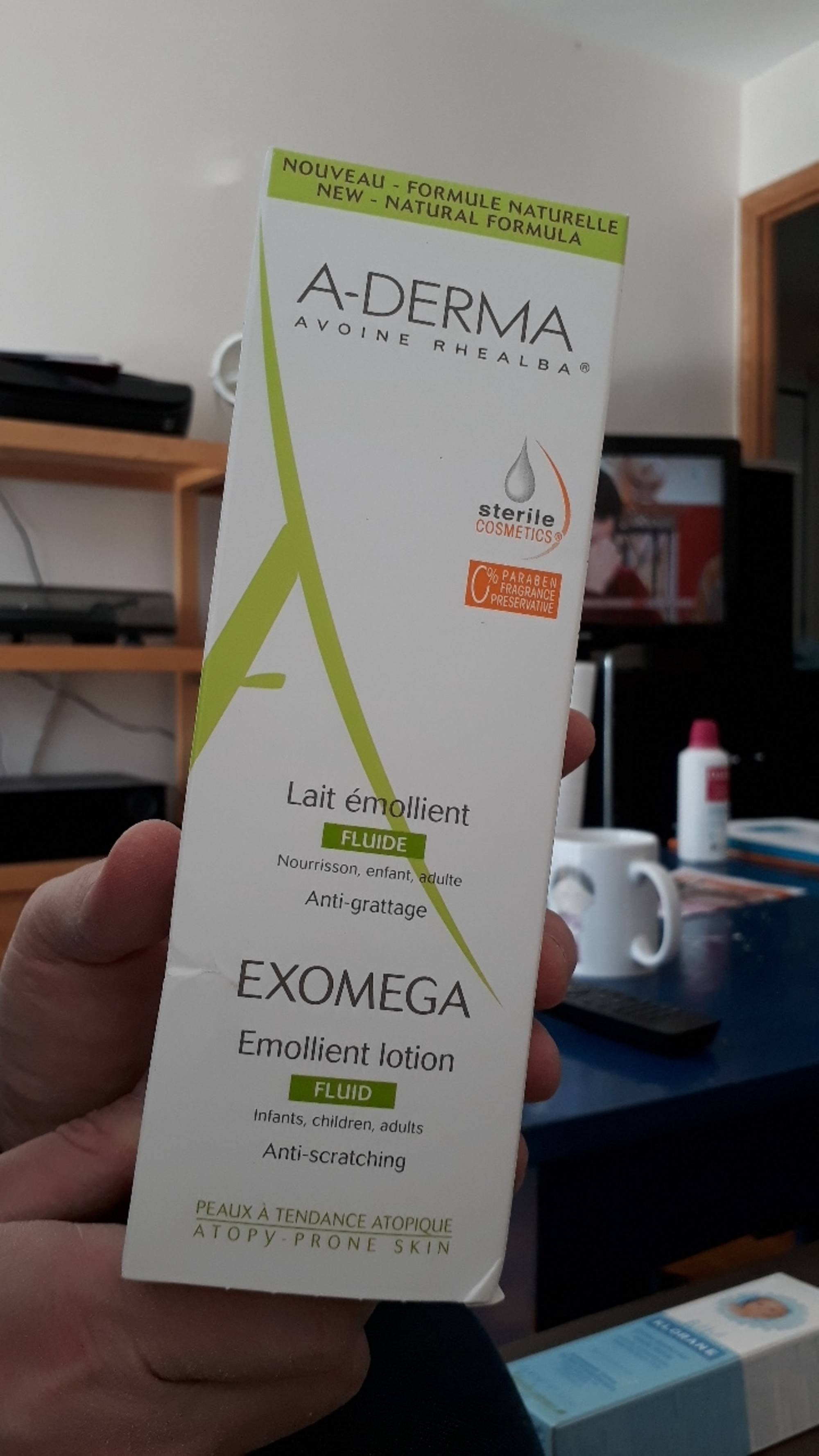 A-DERMA - Exomega - Lait émollient fluide anti-grattage