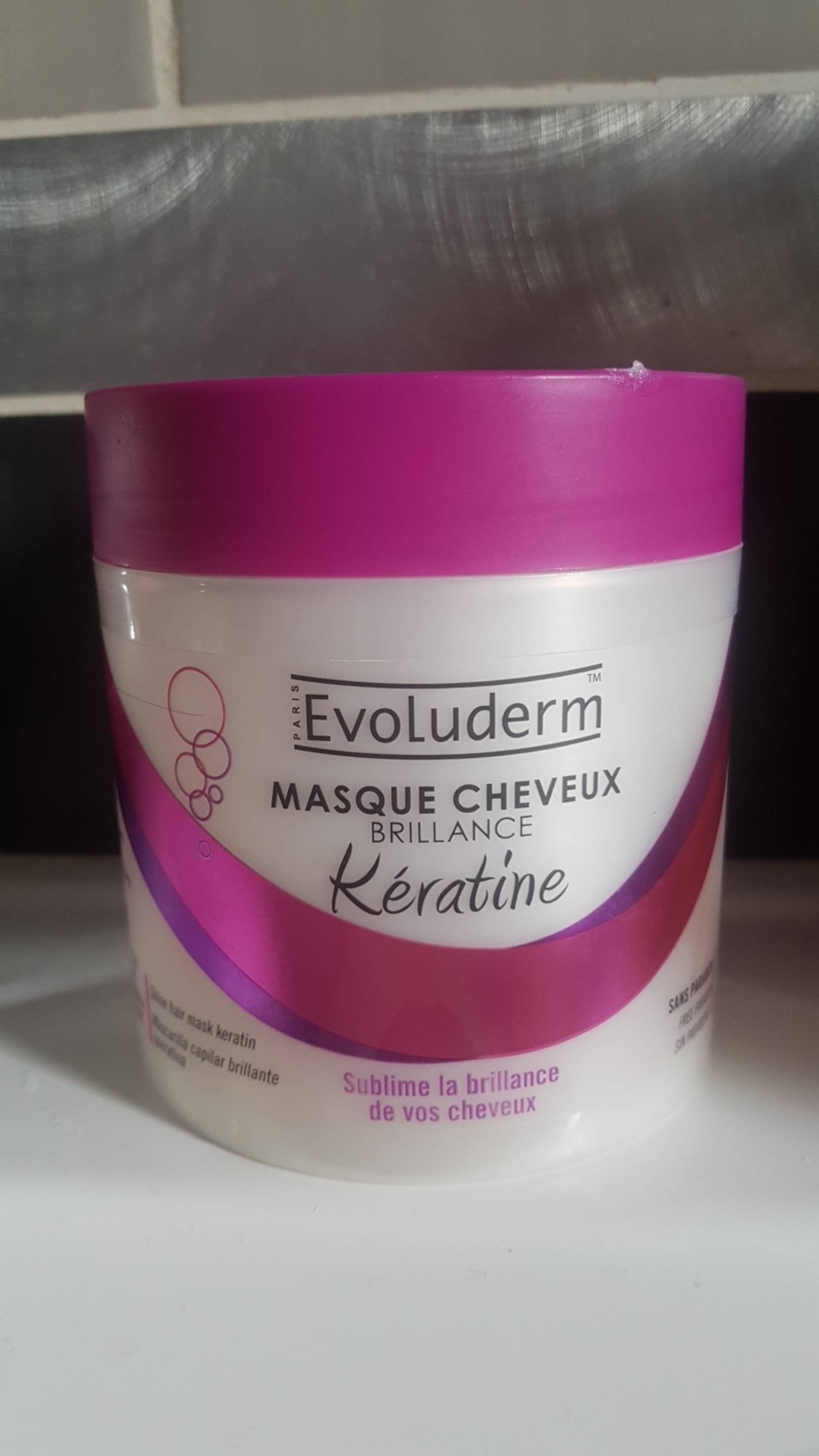 EVOLUDERM - Kératine Masque cheveux - Brillance