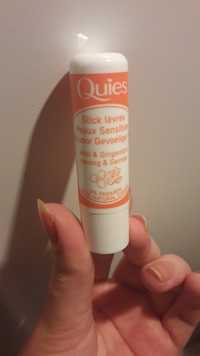 QUIES - Miel & gingembre - Stick lèvres peaux sensibles