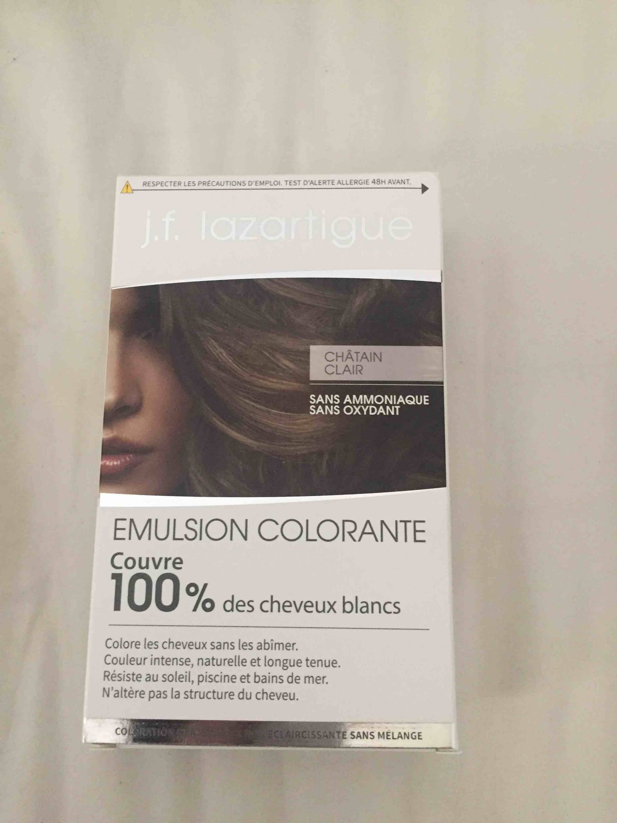 J.F. LAZARTIGUE - Emulsion colorante - Châtain clair