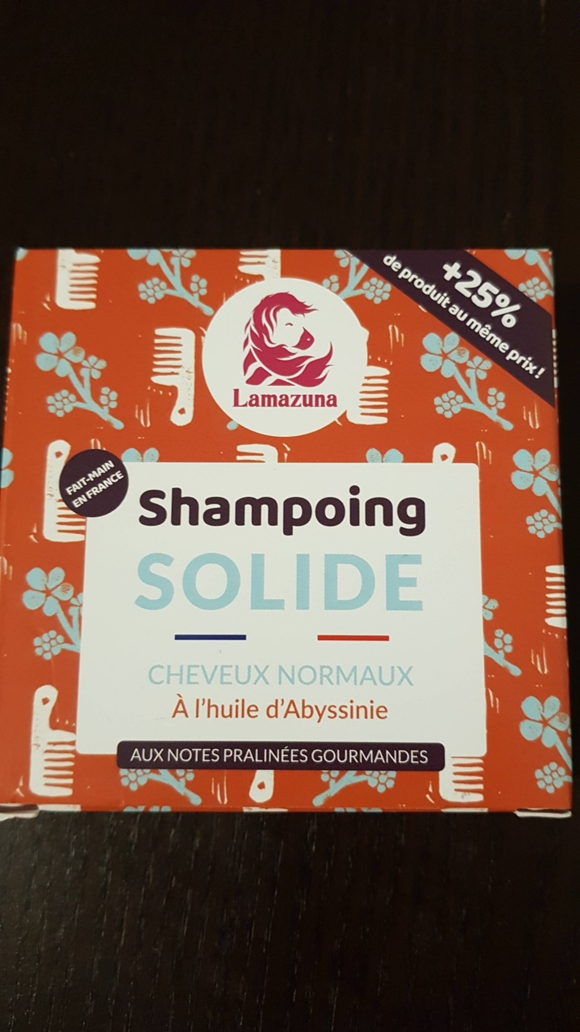 LAMAZUNA - Shampoing solide à l'huile d'Abyssinie
