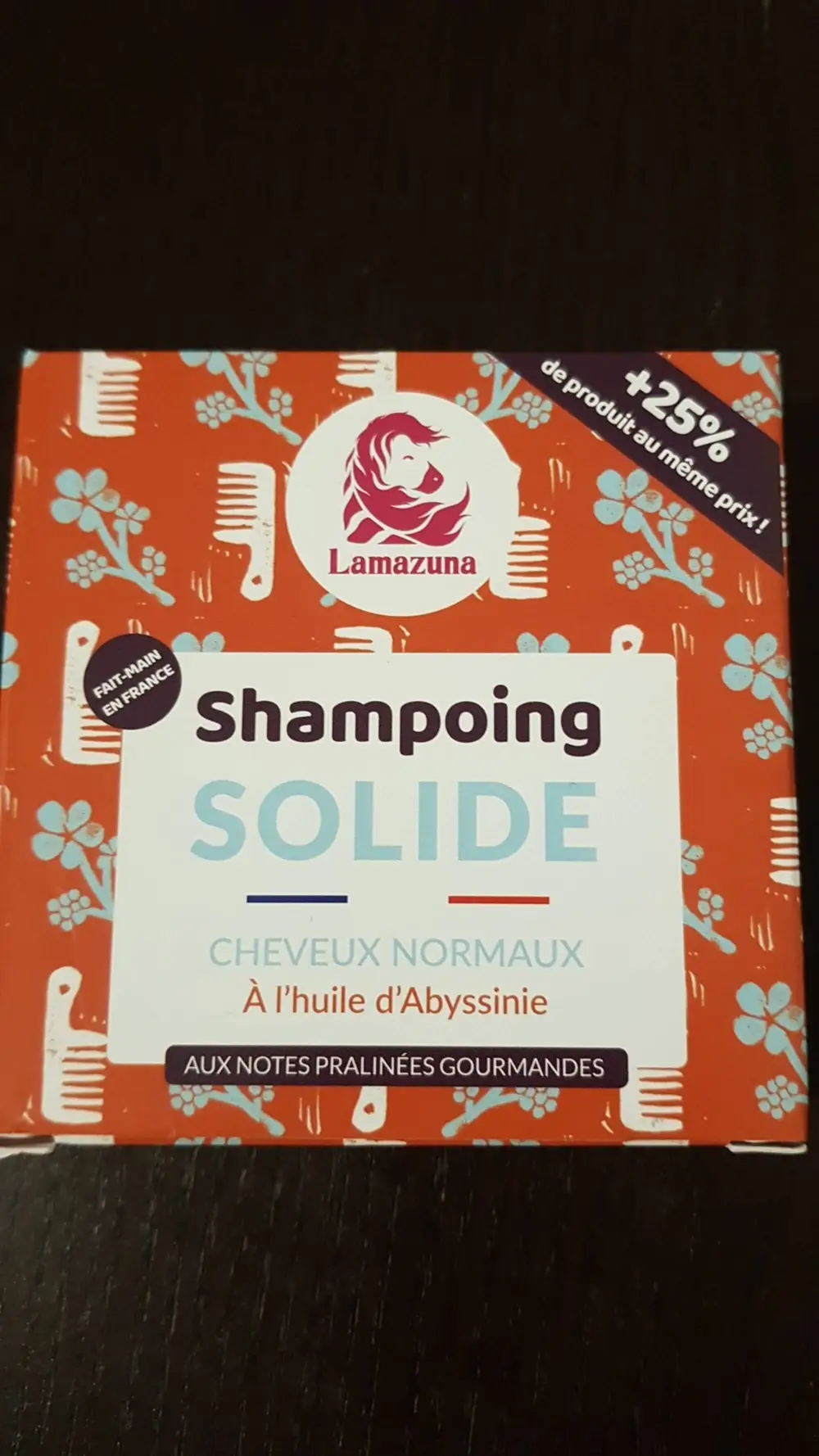 LAMAZUNA - Shampoing solide à l'huile d'Abyssinie