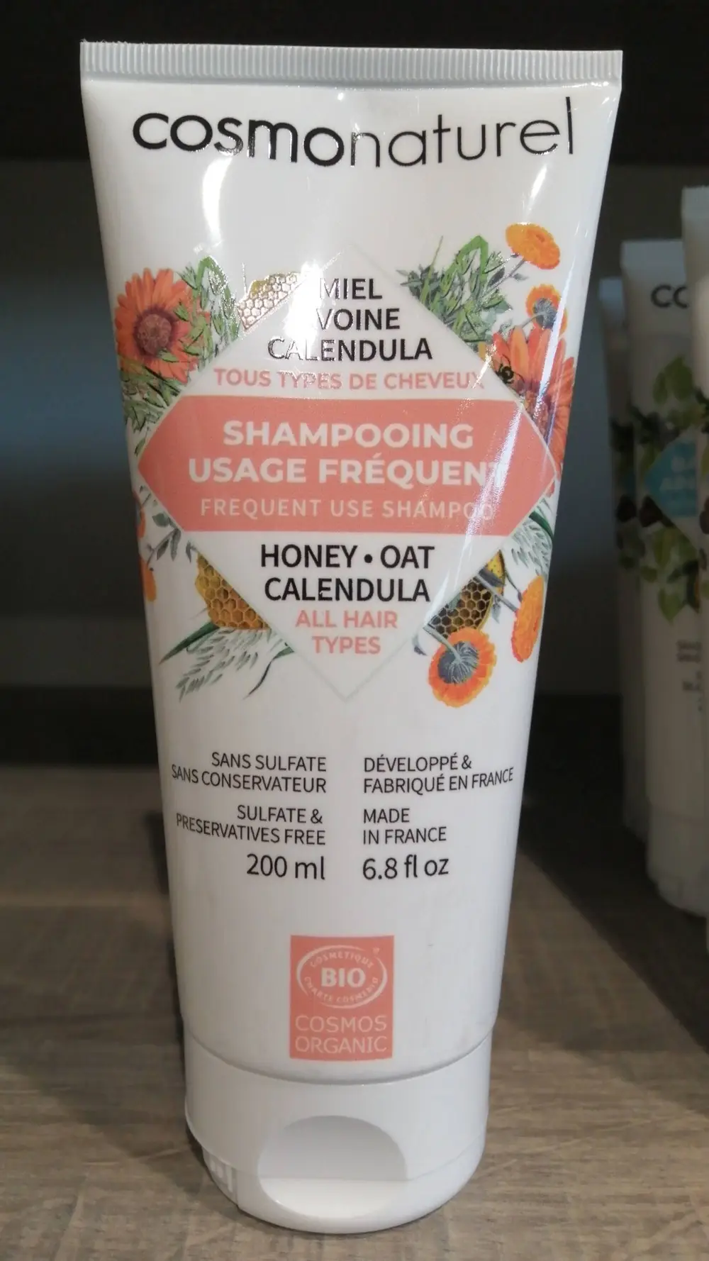 COSMO NATUREL - Miel avoine calendula - Shampooing usage fréquent